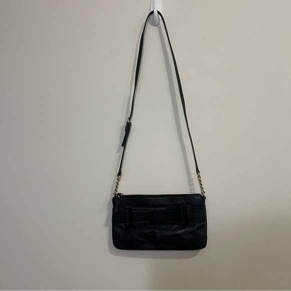 Kate Spade Celina Black Leather Bow Crossbody Bag - Picture 12 of 12